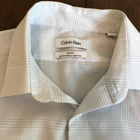 calvin klein slim fit performance non iron